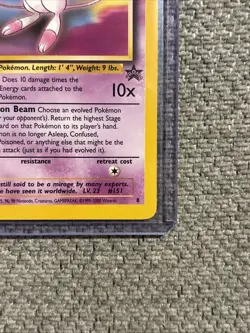 Pokemon Mew TCG 2000 Black Star Promo 8 Regular Vintage NM / LP - Image 2