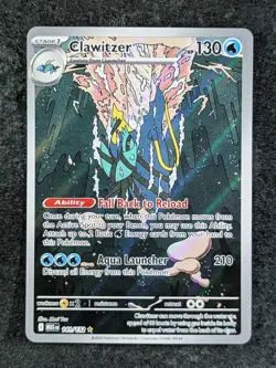 2025 Pokemon CLAWITZER 141/132 Mega Evolution Illustration Rare Holo English - Image 1