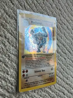 Pokemon TCG Machamp Base Set 8/102 Rare Holo First Edition 1999 Ken Sugimori - Image 3