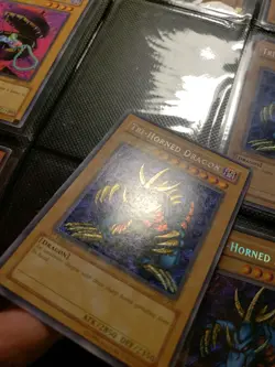 YUGIOH • TRI-HORNED DRAGON • SECRET RARE • LOB-000 • 1st EDITION • - Image 2