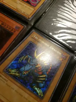 YUGIOH • TRI-HORNED DRAGON • SECRET RARE • LOB-000 • 1st EDITION • - Image 5