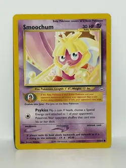 Smoochum 54/64 Pokemon Card TCG Neo Revelation Unlimited Non Holo LP - Image 1