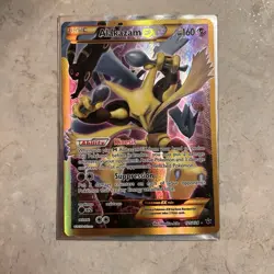 Pokemon TCG Alakazam EX Secret Rare Full Art Holo Card 125/124 Fates Collide - Image 1