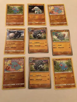 Lot Of 9 Phanpy and Donphan Pokemon Cards - Image 1