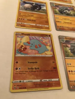 Lot Of 9 Phanpy and Donphan Pokemon Cards - Image 3