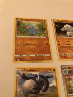 Lot Of 9 Phanpy and Donphan Pokemon Cards - Image 4