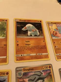 Lot Of 9 Phanpy and Donphan Pokemon Cards - Image 5