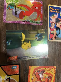 Pokemon VTG TOPPS 21 card lot WOTC cards Holo , Regular , Stickers Mixed LOT - Image 3