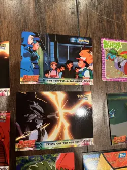 Pokemon VTG TOPPS 21 card lot WOTC cards Holo , Regular , Stickers Mixed LOT - Image 4