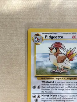 Pokemon TCG Pidgeotto Base Set, Unlimited Rare Card 22/102 LP / NM Condition - Image 4