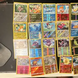 Pokemon TCG 40 Holo Cards Lot Oranguru Axew Clobbopus Chimchar Weedle English - Image 1