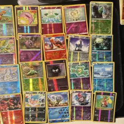 Pokemon TCG 40 Holo Cards Lot Oranguru Axew Clobbopus Chimchar Weedle English - Image 3
