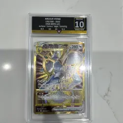Pokemon TCG Brilliant Stars Arceus VSTAR Gold Card 184/172 Ace 10 - Image 1