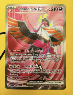 Pokemon TCG Fezandipiti EX Ultra Rare Shrouded Fable Card 084/064 NM/M Condition - Image 1