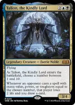Talion the Kindly Lord - Normal -215 - NM - Mythic - WoE MtG - Image 1
