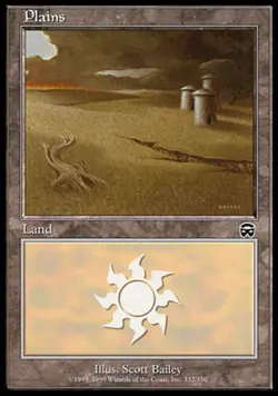 4 x Plains (332) - Mercadian Masques - Light Play - MTG - Image 1