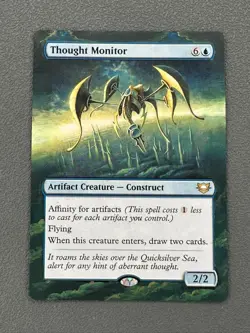 Thought Monitor MTG Edge of Eternities Commander Hand Painted Full Altered Art v - Image 1