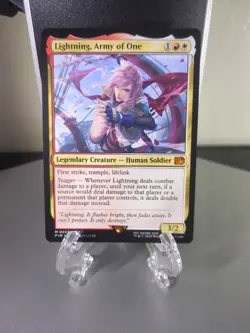Lightning, Army of One Final Fantasy Regular M0233 Magic The Gathering TCG - Image 1