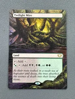 Twilight Mire MTG Edge of Eternities Commander Hand Painted Extended Altered Art - Image 1