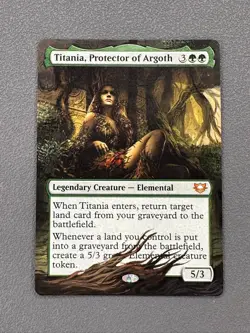 Titania Protector of Argoth MTG Edge of Eternities Hand Painted Full Altered Art - Image 1