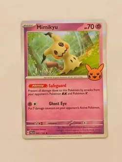 Pokemon TCG Mimikyu 037/091 Cosmo Holo Trick or Trade Halloween Promo 2023 NM - Image 1