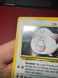 Chansey 3/130 Holo Rare Base Set 2 Pokemon Card NM - Image 3