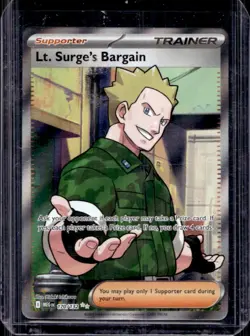 2025 Pokemon Mega Evolution Lt. Surge's Bargain Ultra Rare #170/132 - Image 1