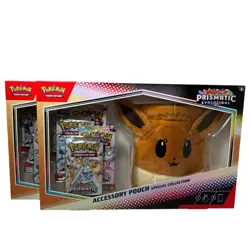 Lot Of 2 Pokemon SV Prismatic Evolutions Accessory Pouch Collection SEALED NEW - Image 1