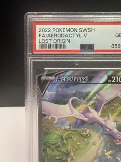 2022 Pokemon SWSH FA/Aerodactyl v Lost Origin #180 PSA 10 Gem Mint - Image 2