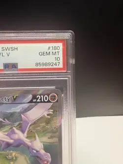 2022 Pokemon SWSH FA/Aerodactyl v Lost Origin #180 PSA 10 Gem Mint - Image 3