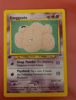 Exeggcute - 64/105 Neo Destiny 1st Edition Common Pokemon - Mint very sharp card - Image 1