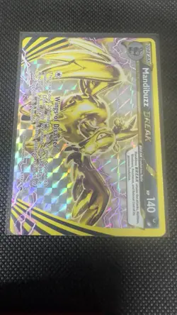 Mandibuzz BREAK XY182 - Ultra Rare Black Star Promo Holo Pokemon - NM - Image 2