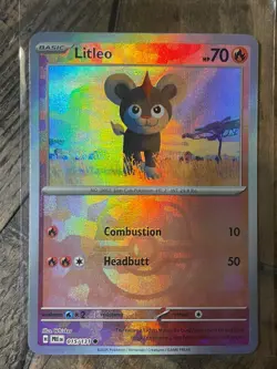 Pokemon TCG - Litleo 15/131 (Master Ball) - Prismatic Evolutions - Reverse Holo - Image 1