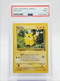 PIKACHU 1999 POKEMON JUNGLE COMMON 60/64 PSA 9 Q0004 - Image 1