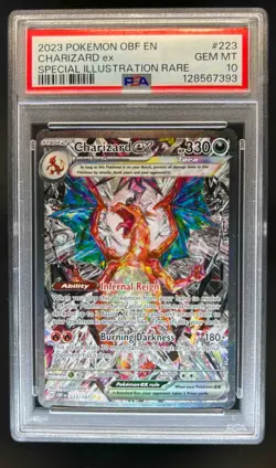 2023 Pokemon SV Obsidian Flames - OBF EN Charizard ex #223/197 PSA 10 - Image 1