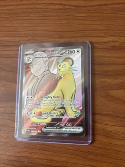 Pokemon Team Rockets Persian EX 219/182 Destined Rivals Ultra Rare Full Art - Image 2