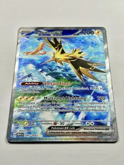 Zapdos ex 202/165 Sv: Scarlet & Violet 151 Special Illustration Rare Pokemon TCG - Image 2