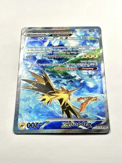 Zapdos ex 202/165 Sv: Scarlet & Violet 151 Special Illustration Rare Pokemon TCG - Image 3