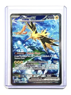Zapdos ex 202/165 Sv: Scarlet & Violet 151 Special Illustration Rare Pokemon TCG - Image 5