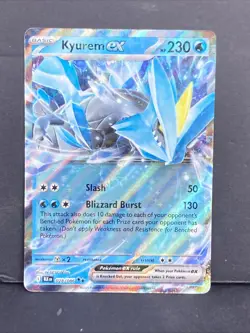 Kyurem Ex Pokemon SV: Black Bolt Holo 028/086 Double Rare TCG Scarlet Violet - Image 1
