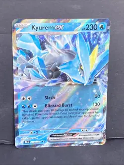 Kyurem Ex Pokemon SV: Black Bolt Holo 028/086 Double Rare TCG Scarlet Violet - Image 2