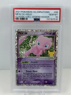 2021 POKEMON CELEBRATIONS MEW EX-HOLO CLASSIC COLLECTION #88 PSA 10 - Image 1