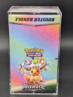 Pokemon TCG S&V Prismatic Evolutions Booster Bundle Display Case w/Acrylic Case - Image 1