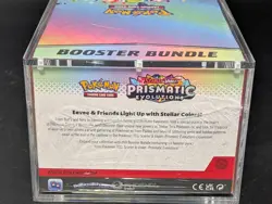 Pokemon TCG S&V Prismatic Evolutions Booster Bundle Display Case w/Acrylic Case - Image 3