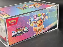 Pokemon TCG S&V Prismatic Evolutions Booster Bundle Display Case w/Acrylic Case - Image 4