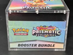 Pokemon TCG S&V Prismatic Evolutions Booster Bundle Display Case w/Acrylic Case - Image 5