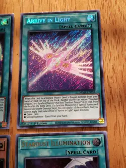 YU-Gi-Oh Secret Rare Lot Of (3) Cards & Stardust Illumination- Mint Condition - Image 3