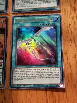 YU-Gi-Oh Secret Rare Lot Of (3) Cards & Stardust Illumination- Mint Condition - Image 5