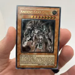 YUGIOH! NA PRINT Ancient Gear Golem TLM-EN006 Ultimate Rare 1st Edition LP - Image 1