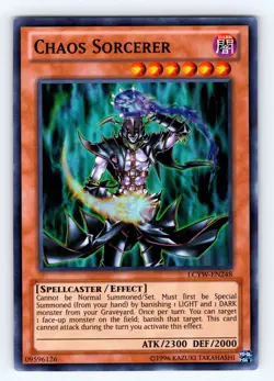 Yugioh Chaos Sorcerer LCYW-EN248 Super Rare - NM 💎 - Image 1